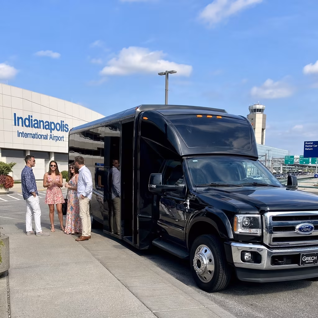 Rent a Bus to Indianapolis International Airport Group