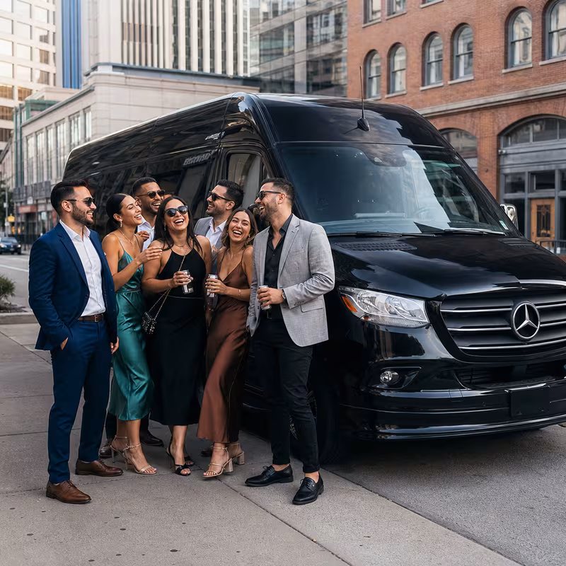 Indianapolis Bachelor & Bachelorette Transportation fleet vehicle