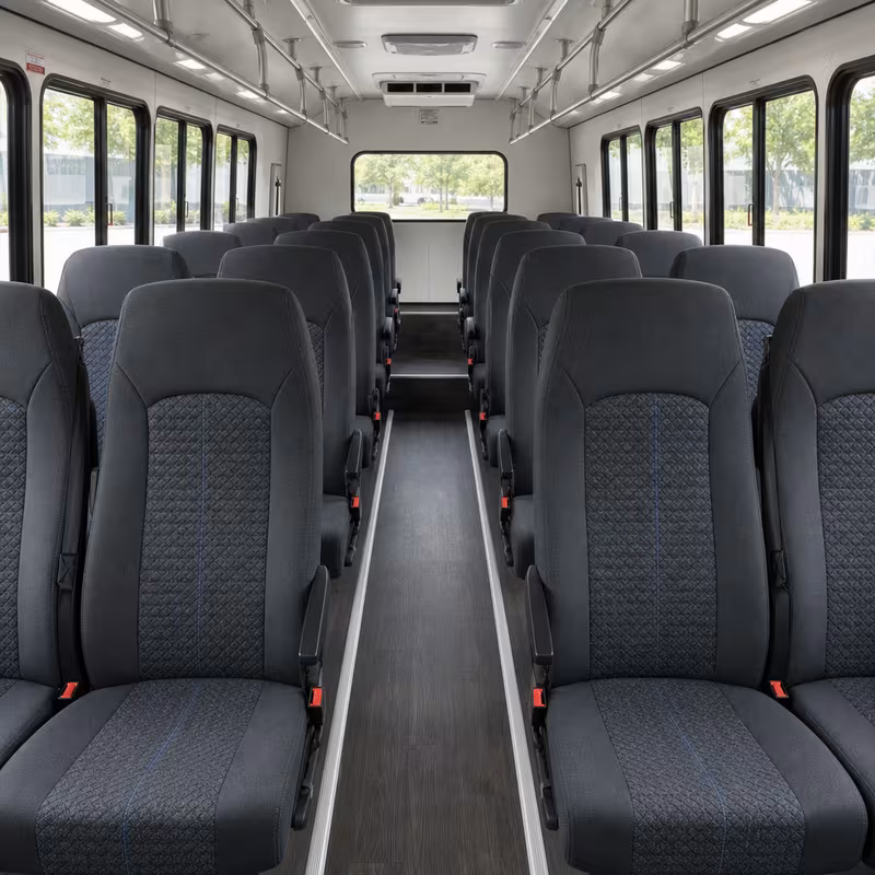 15-35 Passenger Minibus Interior