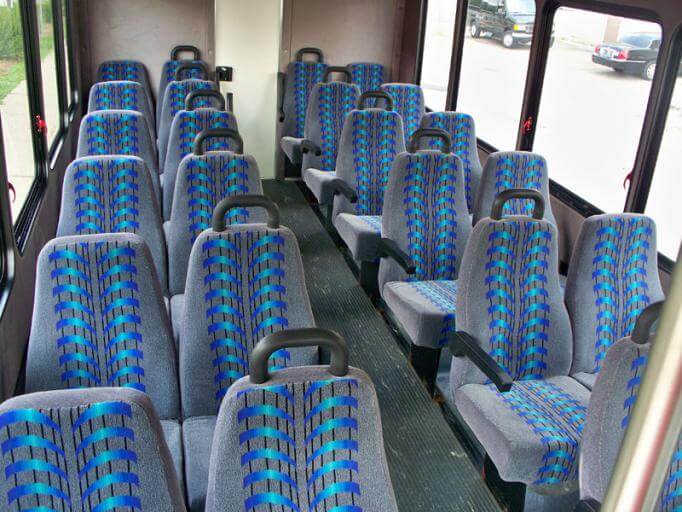 Bloomington 25 Passenger Mini Bus Interior
