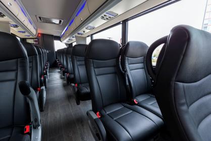 Bloomington 45 Passenger Mini Coach Interior