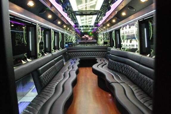 Fishers 25 Passenger Limo bus Interior