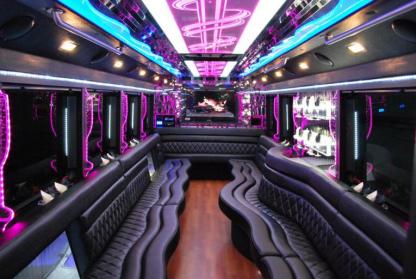 Evansville 50 Passenger Party Bus Interior